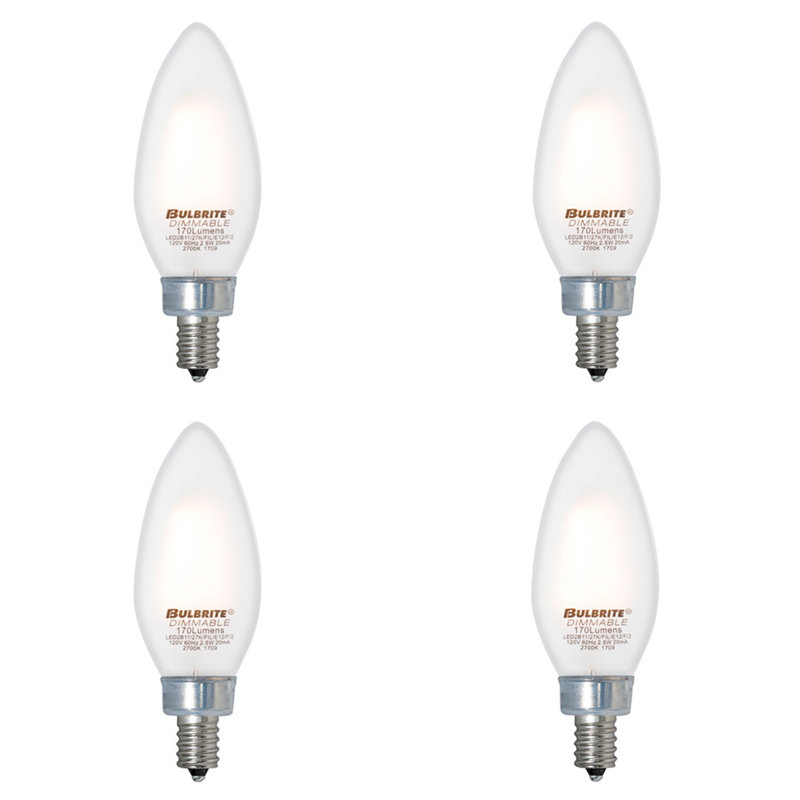 Bulbrite Industries 40 Watt Equivalent, B11 LED, Dimmable Light Bulb
